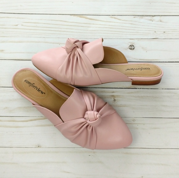 comfortview Shoes - NEW ComfortView Ceclia blush pink slipon mules 9WW